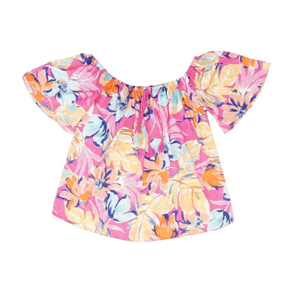 Pink Misc. Short Sleeve Blouse