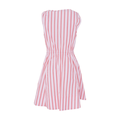 Pink Striped Mini Dress