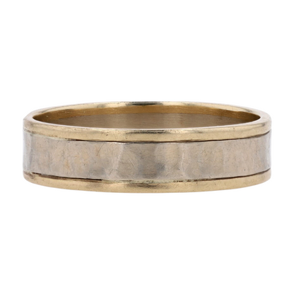 14K Two-Tone Gold Band Ring