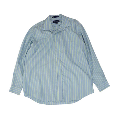Blue Striped Long Sleeve Button Down
