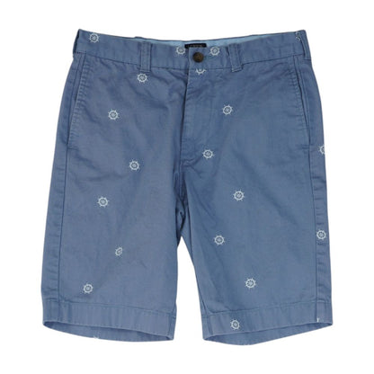 Blue Graphic Chino Shorts