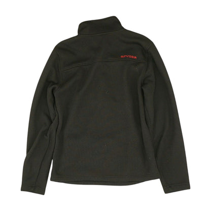 Black Solid 1/4 Zip Pullover