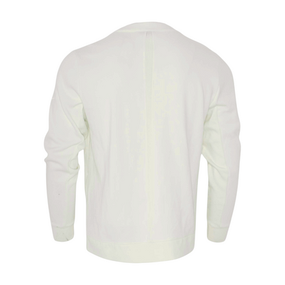 White Solid Cardigan Sweater