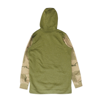 Olive Solid Hoodie Pullover