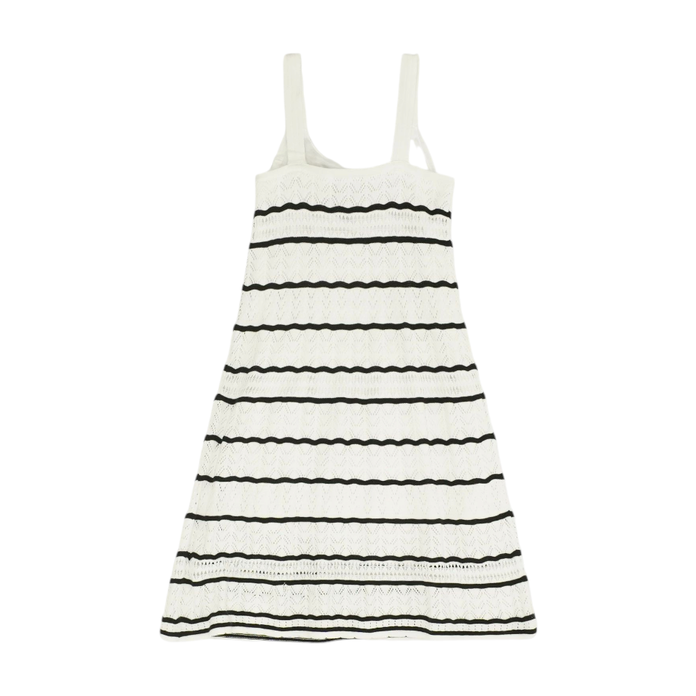 White Striped Dress