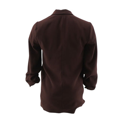 Burgundy Solid Blazer