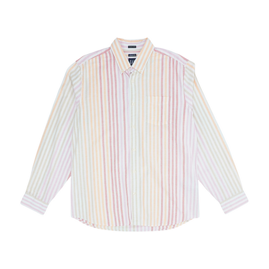 Multi Striped Long Sleeve Button Down