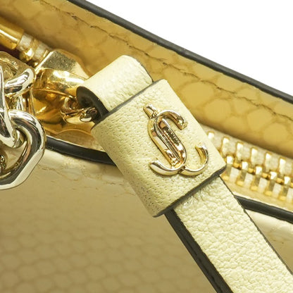 Bar Slim Snakeskin Embossed Leather Clutch