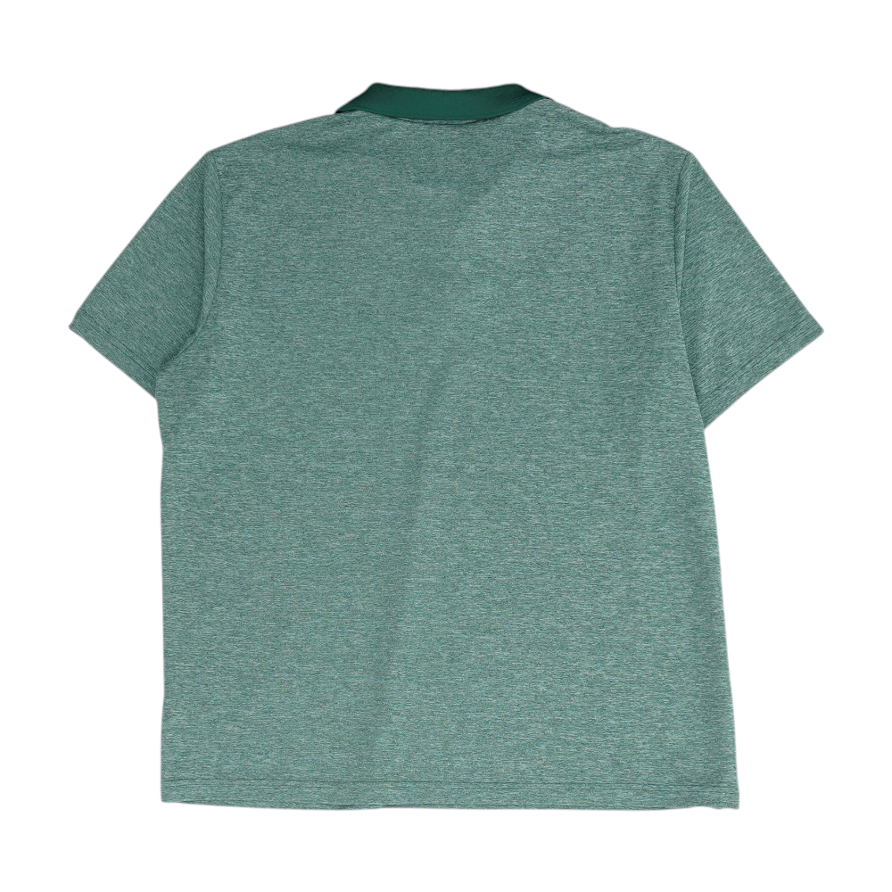 Green Solid Short Sleeve Polo