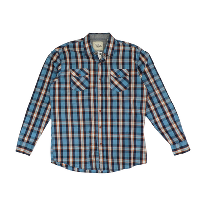 Multi Plaid Long Sleeve Button Down