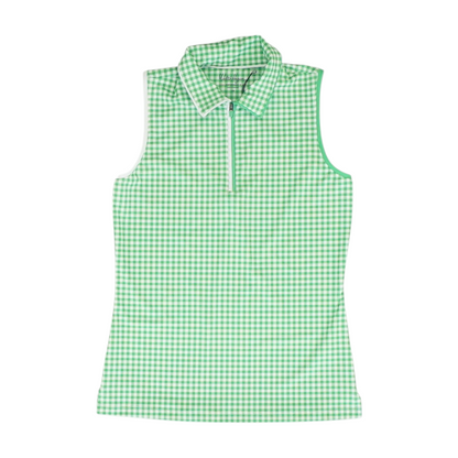 Green Check Blouse