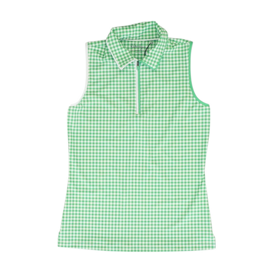Green Check Blouse