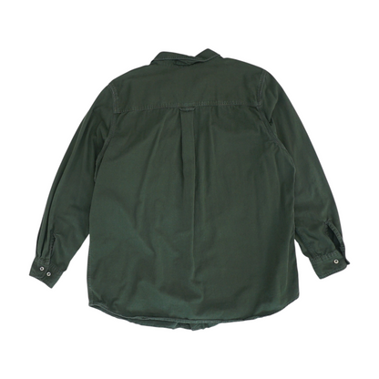 Olive Tall Solid Long Sleeve Button Down