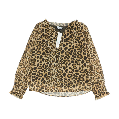 Beige Animal Print Blouse