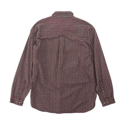 Red Plaid Flannel Button Down