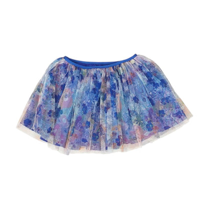 Navy Floral Mini Skirt