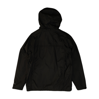 Black Solid Rain Jacket