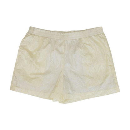 Beige Solid Active Shorts