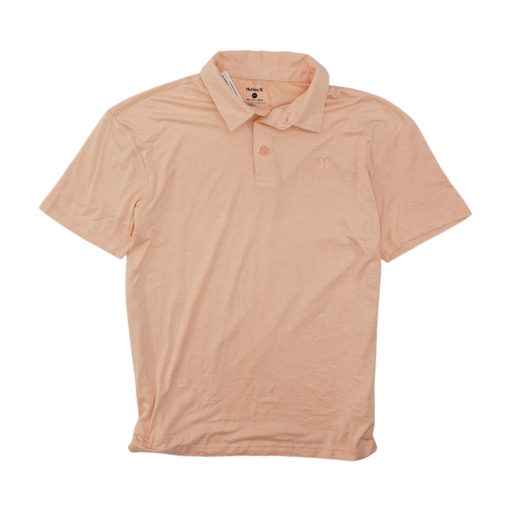Hurley Peach Solid Short Sleeve Polo – Image 1