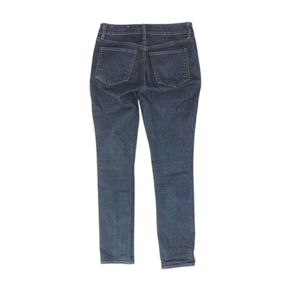 Navy Solid Mid Rise Skinny Leg Jeans