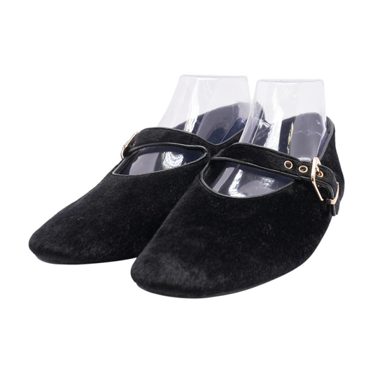 Black Slip-On Flats