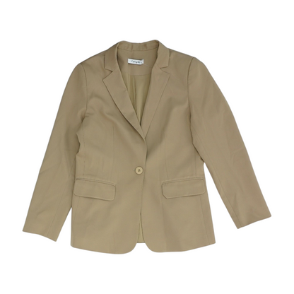 Khaki Solid Blazer