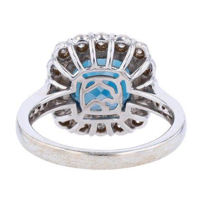 4 3/4 ctw 14K White Gold Topaz Fashion Ring