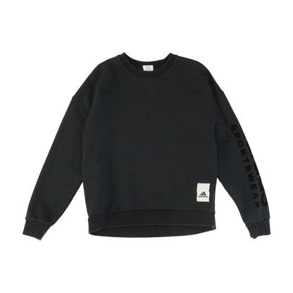 Black Solid Sweatshirt