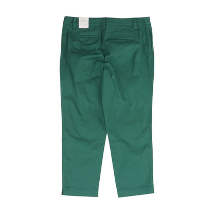 Green Chino Crop Pants