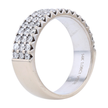 1 ctw 14K White Gold Diamond Band Ring