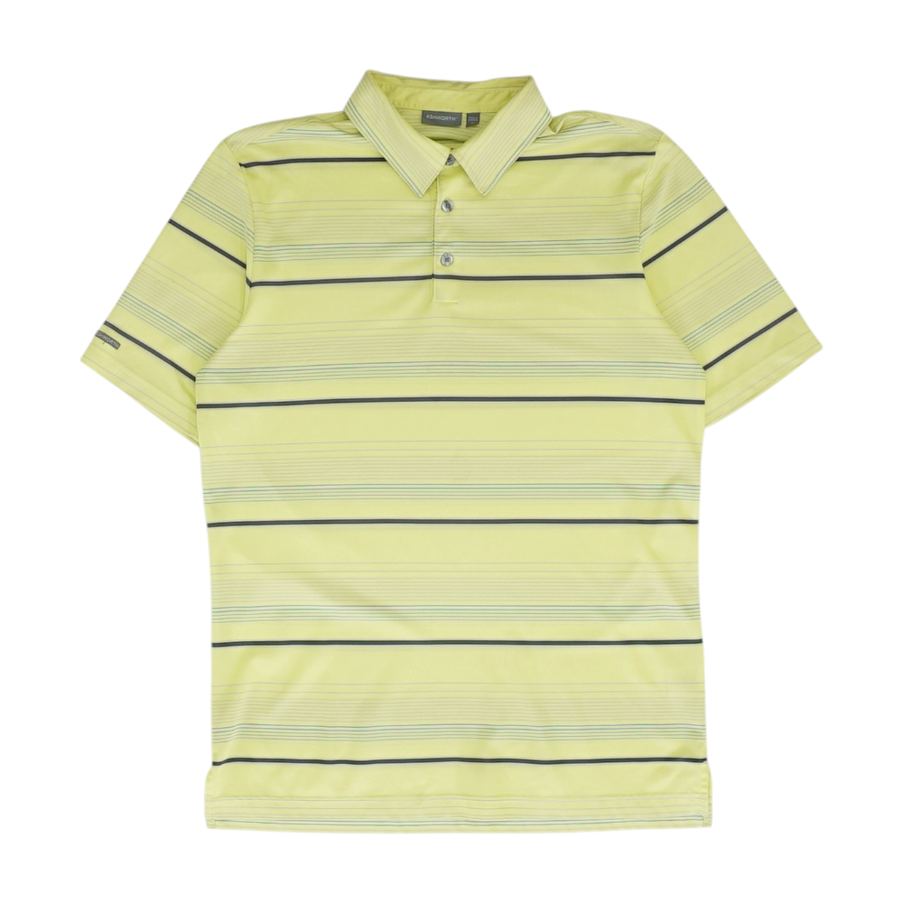 Yellow Striped Short Sleeve Polo