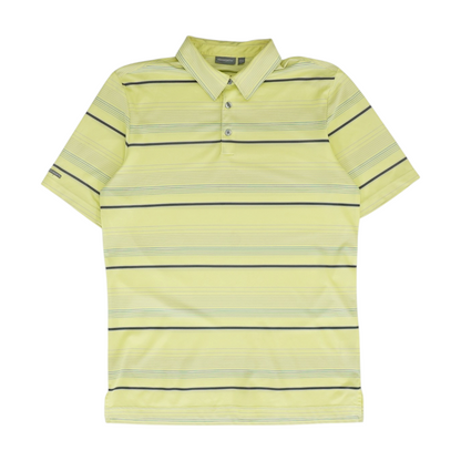 Yellow Striped Short Sleeve Polo