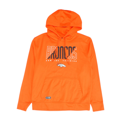 Orange Denver Broncos Solid Hoodie Pullover