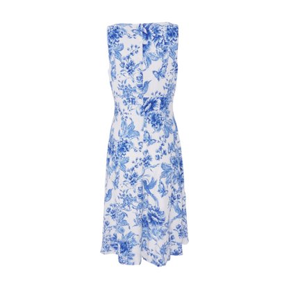 White Floral Midi Dress
