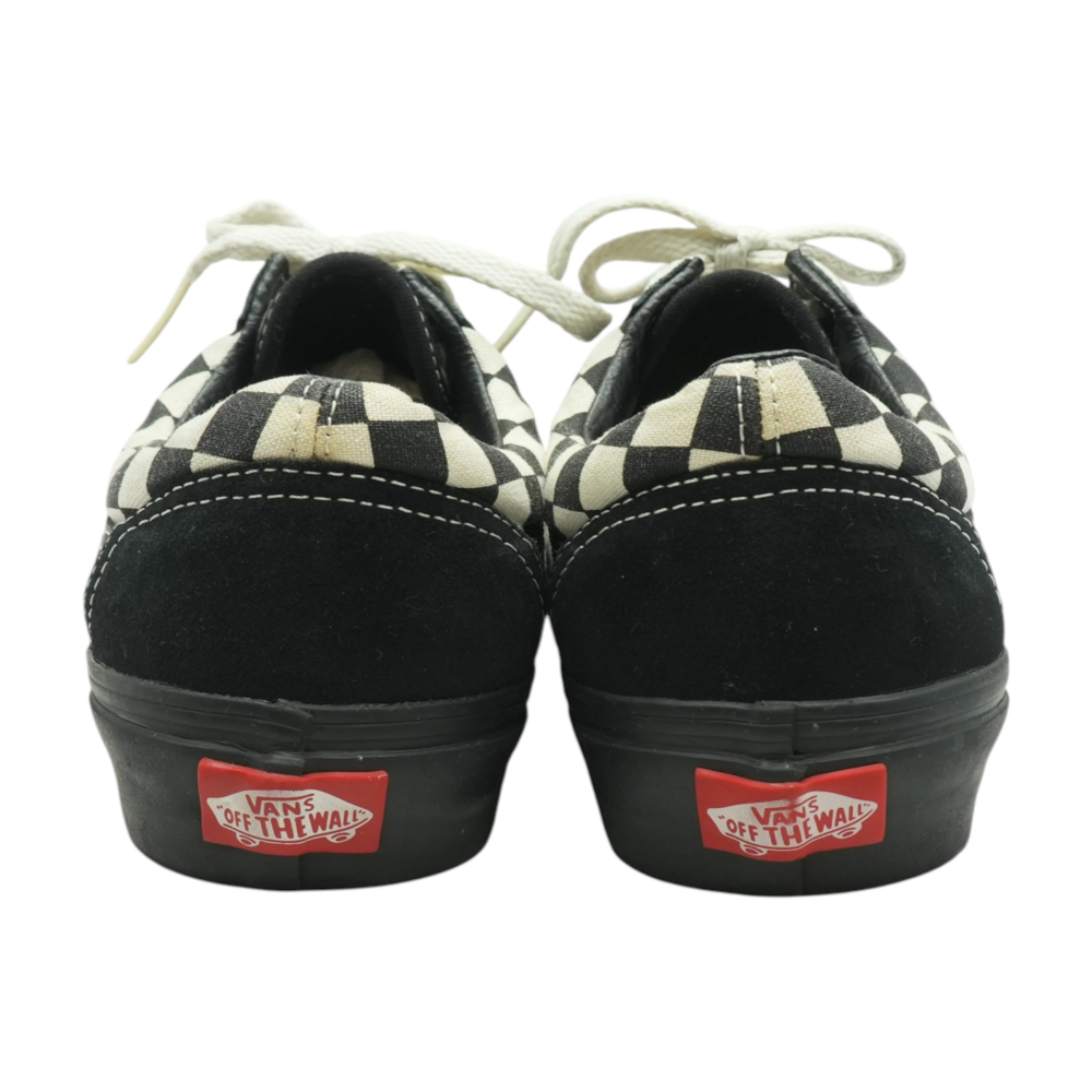 Black Check Low Top Low-Top Athletic Shoes