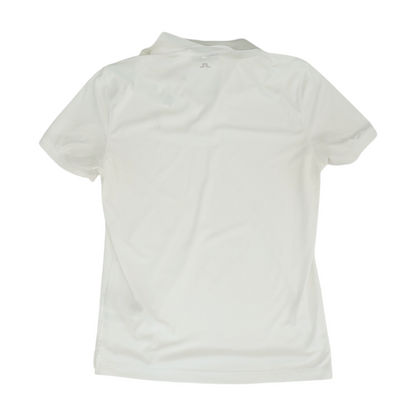 White Solid Short Sleeve Polo