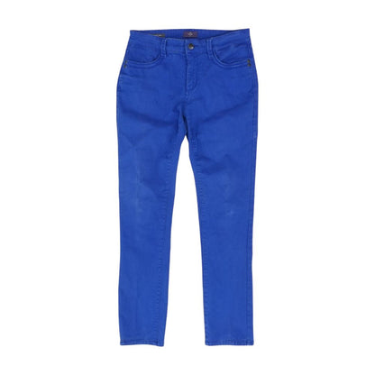 Blue Solid Slim Leg Jeans