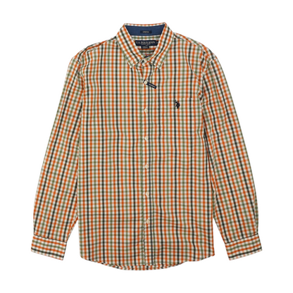Multi Check Long Sleeve Button Down