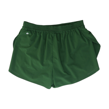 Green Solid Active Shorts