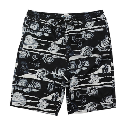 Black Floral Swim Bottom