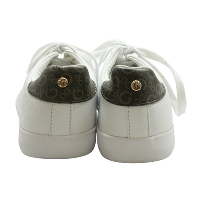 White Low-Top Athletic Shoes