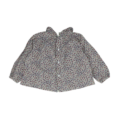 Blue Floral Blouse