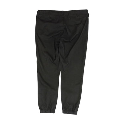 Black Solid Joggers Pants
