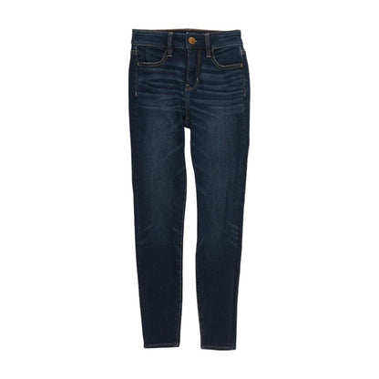 Blue Solid High Rise Jeans
