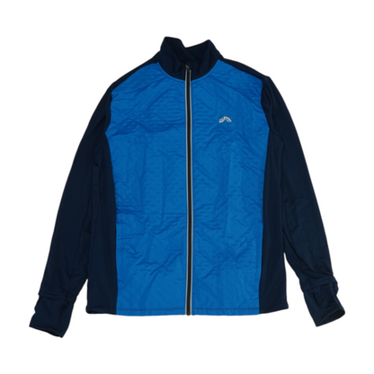 Blue Color Block Jacket