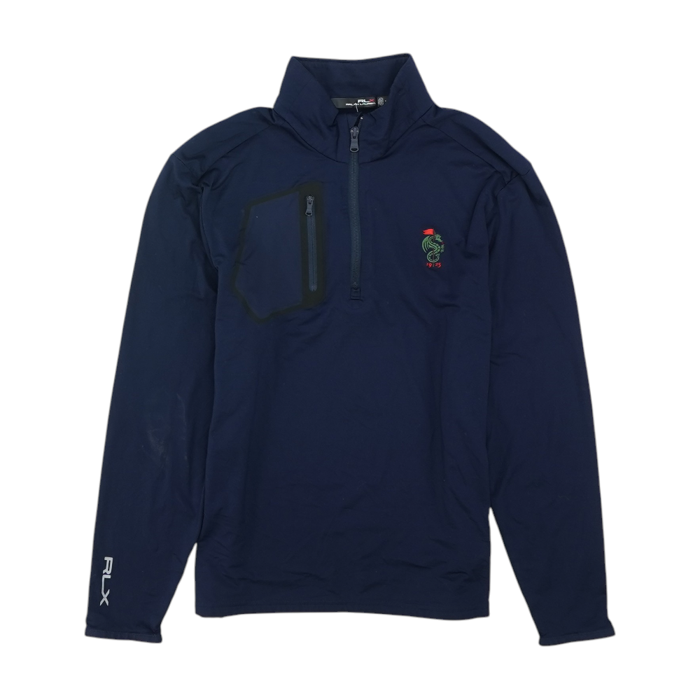 Navy Solid 1/4 Zip Pullover