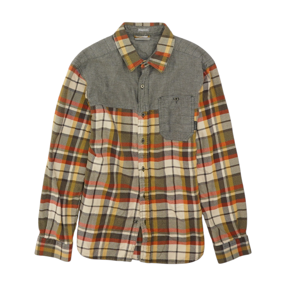 Multi Plaid Flannel Button Down