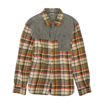 Multi Plaid Flannel Button Down