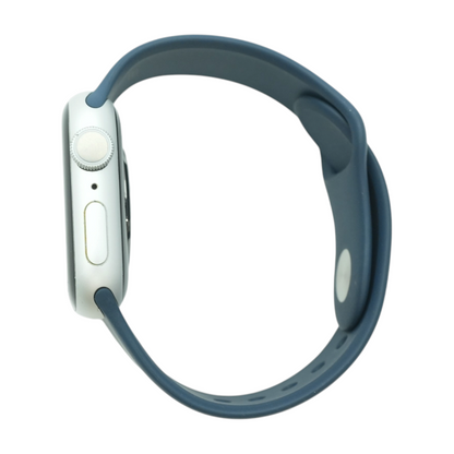 41mm Series 9 Silver Smartwatch Blue Band S/M