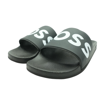 Black Sport Slide Sandals